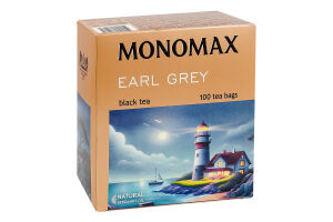 Чай черный цейлонский мелкий с бергамотом Earl Grey Monomax к/у 100х2г