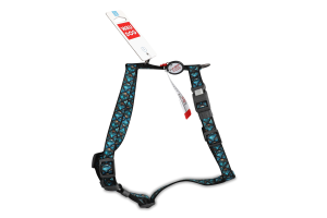 Шлея д/собак Луска з QR адресником анатомічна H-образна нейлон пластиковий фастекс р.S 15мм A30-45см B36-45см WauDog