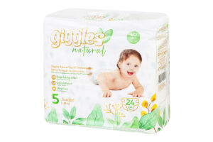 Підгузки Нейча юніор 5 11-25кг 24шт Гіглс