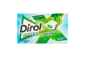 Резинка жевательная без сахара с подсластителями Свежесть мяты X-Fresh Dirol к/у 19.5г