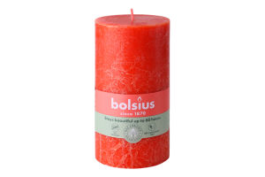 Свеча оранжевая 13х6.8см №103668790335 Bolsius 1шт