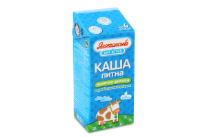 Каша молочно-рисова 2% для дітей від 6міс рідка стерилізована Яготинське для дітей т/п 200г