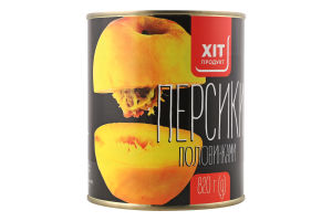 Персик половинками в сиропе Хіт продукт ж/б 820г
