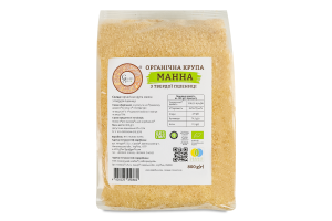Крупа манна з твердої пшениці органічна Galeks Agro м/у 800г
