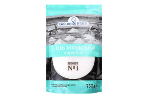 Сіль морська харчова помел №1 Salute di Mare д/п 750г