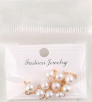 Сережки-гвіздки жовтий метал з камінцями та штучними перлами в асортименті ZBYK250513181