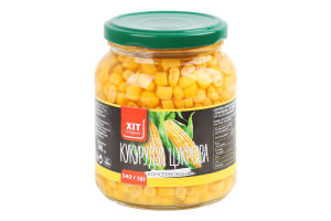 Кукурудза цукрова консервована 340г твіст/б Хіт Продукт