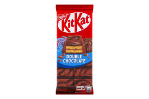 Шоколад молочный и черный с вафлей и начинкой Double chocolate Kit Kat м/у 99г