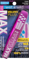 Wet n Wild MaxVolume Plus Waterproof Hydrofuge Mascara C141A Amp'd Black