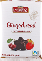 Пряники з фруктовою начинкою в шоколаді Lambertz м/у 200г