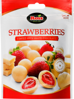 Полуниця в білому шоколаді 100г Rois