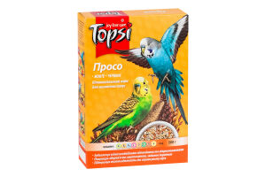 Корм д/хвилястих папуг Просо 600г Топсі