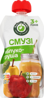 Пюре фруктовое гомогенизированное стерилизованное Смузи яблоко-груша Garden Gadz д/п 120г
