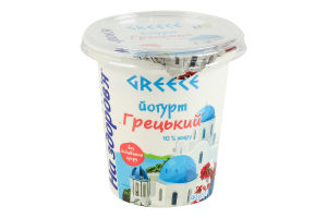 Йогурт 10% Греческий На здоров'я ст 280г