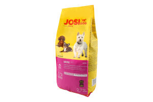Корм сухий повнораціонний для дорослих собак малих порід Mini JosiDog м/у 2.7кг