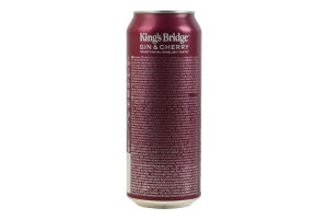 Напій слабоалкогольний 500мл 7% сильногазований Gin&Cherry King's Bridge з/б