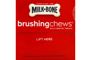 Milk Bone Advanced Oral Care Brushing Chews Daily Dental Treats SM/MED - 7 CT