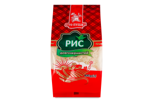 Крупа рисовая длиннозернистая шлифованная Сто пудів 1с м/у 400г