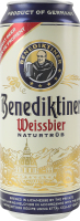 Пиво 0.5л 5.4% світле пшеничне нефільтроване пастеризоване Weissbier Benediktiner з/б