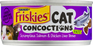 Purina Friskies Cat Concoctions Pate Cat Food Scrumptious Salmon & Chicken Liver Dinner