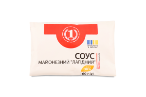 Соус майонезний Лагідний 30% 160г п/е ТМ "1"