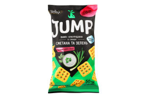 Вафли кукурузные Сметана и зелень Jump м/у 50г