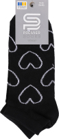 Шкарпетки жіночі контурні серця Premier Socks Економ 23-25 чорний
