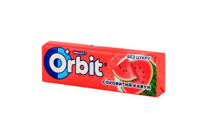 Гумка жувальна без цукру з підсолоджувачами Соковитий кавун Orbit м/у 14г
