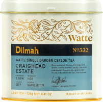 Чай черный цейлонский байховый листовой №532 Craighead estate Watte Dilmah букет ж/б 125г