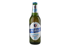 Пиво Perla 0,5л скл. Безалко світле 0% И735