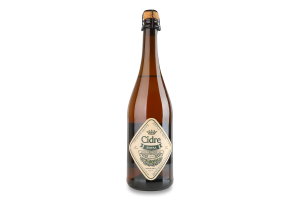 Сидр 700мл 5% полусухой газированный купажный обыкновенный Яблочный Cidre Royal бут