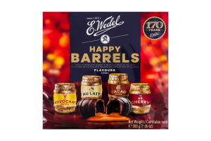 Конфеты шоколадные с алкогольной начинкой Happy barrels E.Wedel к/у 200г