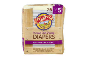 Earth's Best Diapers Superior Absorbency Size 5 - 26 CT
