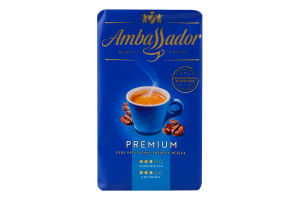 Кава натуральна смажена мелена Premium Ambassador м/у 450г
