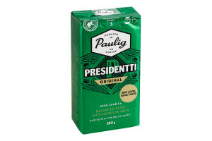 Кава натуральна смажена мелена Original Presidentti Paulig в/у 250г