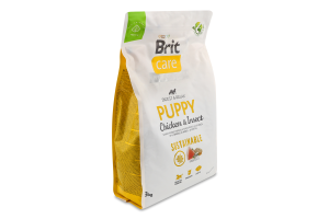 Корм д/цуценят Састейнебл з куркою та комахами сухий 3кг Бріт Кеа