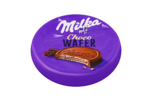 Вафли с начинкой из какао покрытые молочным шоколадом Choco wafer Milka м/у 30г