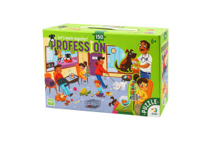 Пазл для дітей від 6років 47х33см №300621 Ветеринар Професії Dodo 150ел