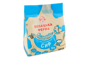Сир кисломолочний 5% Козацька ферма м/у 350г