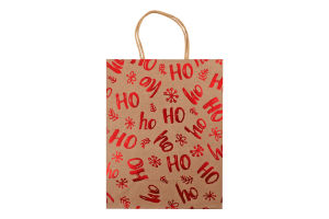 Пакет подарунковий новорічний 27*21*11см KYYW216