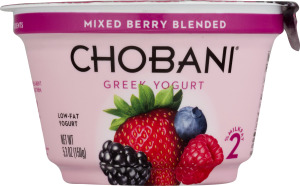 Chobani Greek Yogurt Mixed Berry Blended