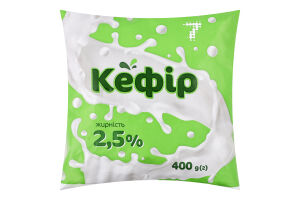 Кефір 7 2,5% 400 г п/е