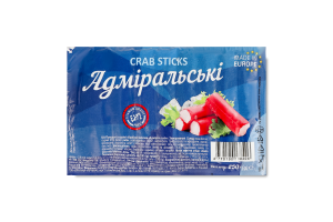 Палички крабові заморожені Адміральські CJSC Plunges kooperatine prekyba в/у 250г