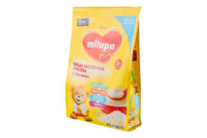 Каша молочна для дітей від 5міс суха рисова з бананом Milupa м/у 210г
