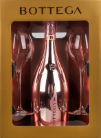 Набір Вино ігр Bottega Gold Rose Spumante+2 бокали