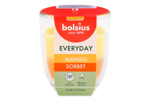 Свічка Bolsius Сорбет з манго аром у склі 80/70мм