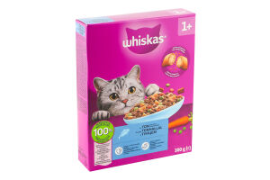 Корм сухой полнорационный для котов с тунцом Whiskas к/у 300г