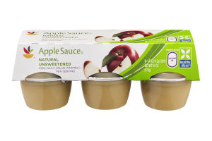 Ahold Apple Sauce Natural Unsweetened - 6 CT
