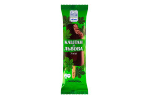 Мороженое 13% эскимо с шоколадным вкусом в кондитерской глазури Каштан из Львова Лімо м/у 70г