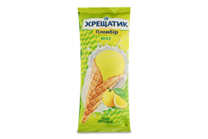 Мороженое пломбир со вкусом юзу в вафельном рожке Хрещатик м/у 90г